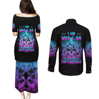 I Am Who I Am Your Approval Isn't Needed Couples Matching Puletasi Dress and Long Sleeve Button Shirt - Wonder Print Shop