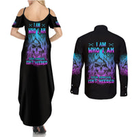 I Am Who I Am Your Approval Isn't Needed Couples Matching Summer Maxi Dress and Long Sleeve Button Shirt - Wonder Print Shop