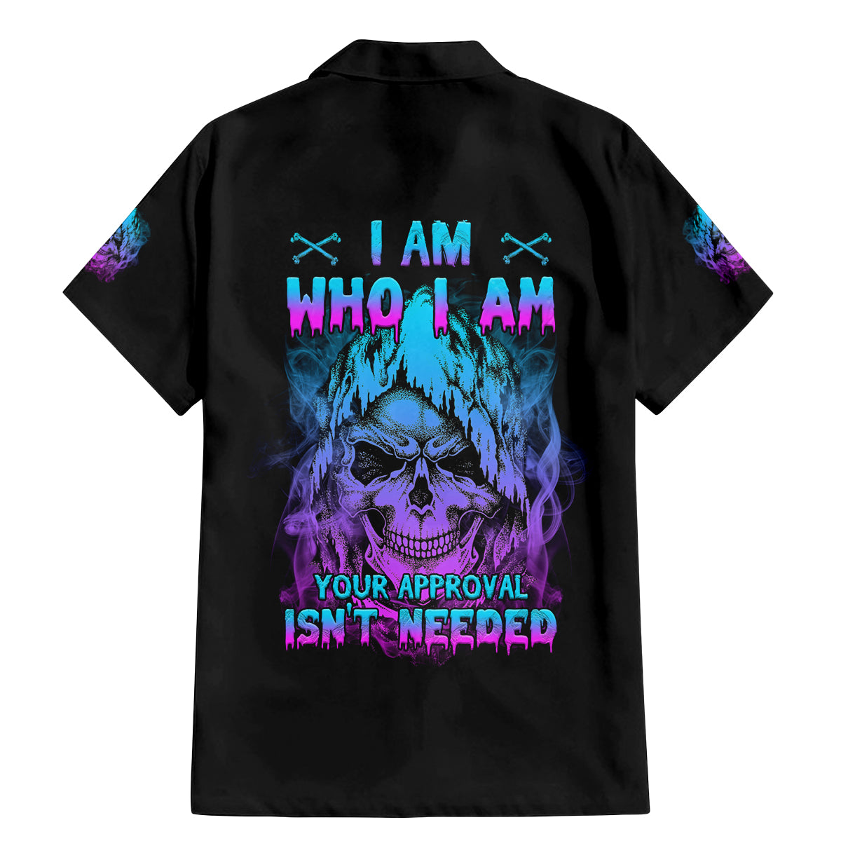 I Am Who I Am Your Approval Isn't Needed Family Matching Mermaid Dress and Hawaiian Shirt - Wonder Print Shop