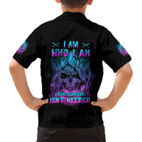 I Am Who I Am Your Approval Isn't Needed Family Matching Short Sleeve Bodycon Dress and Hawaiian Shirt - Wonder Print Shop