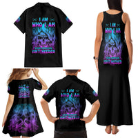 I Am Who I Am Your Approval Isn't Needed Family Matching Tank Maxi Dress and Hawaiian Shirt - Wonder Print Shop
