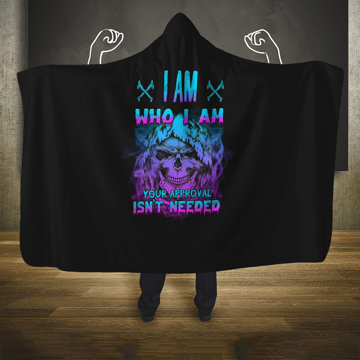 i-am-who-i-am-your-approval-isnt-needed-hooded-blanket