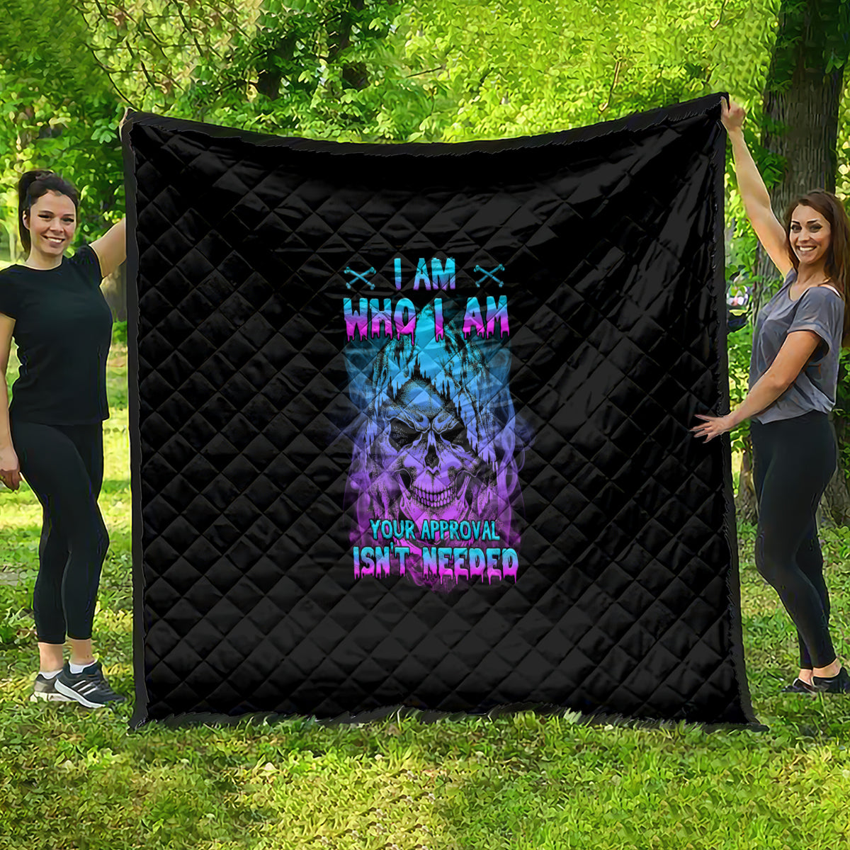 I Am Who I Am Your Approval Isn't Needed Quilt - Wonder Print Shop