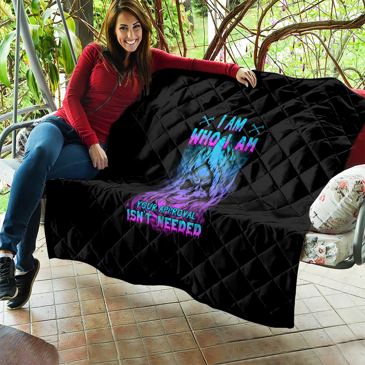 I Am Who I Am Your Approval Isn't Needed Quilt - Wonder Print Shop