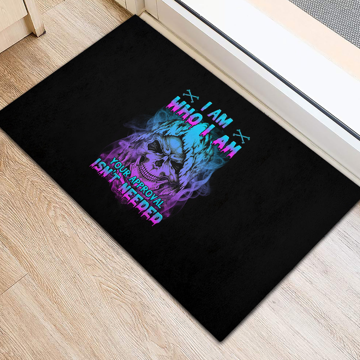 I Am Who I Am Your Approval Isn't Needed Rubber Doormat - Wonder Print Shop