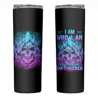 I Am Who I Am Your Approval Isn't Needed Skinny Tumbler - Wonder Print Shop