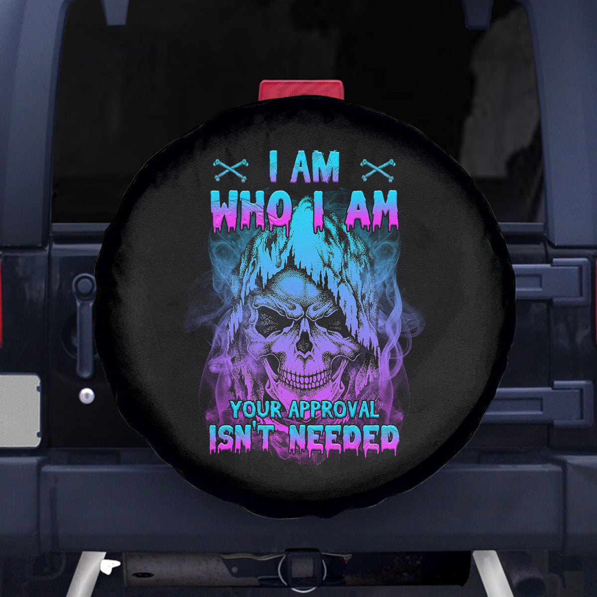 I Am Who I Am Your Approval Isn't Needed Spare Tire Cover - Wonder Print Shop