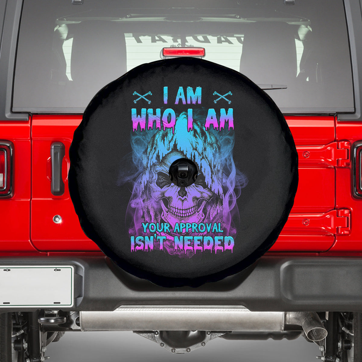 I Am Who I Am Your Approval Isn't Needed Spare Tire Cover - Wonder Print Shop