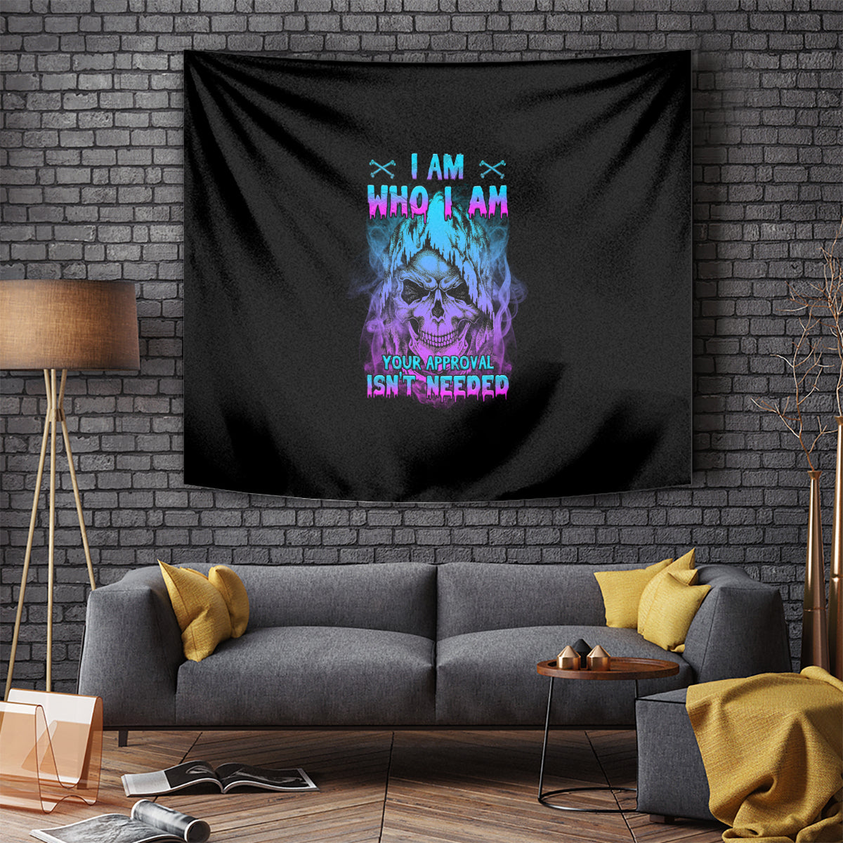 I Am Who I Am Your Approval Isn't Needed Tapestry - Wonder Print Shop