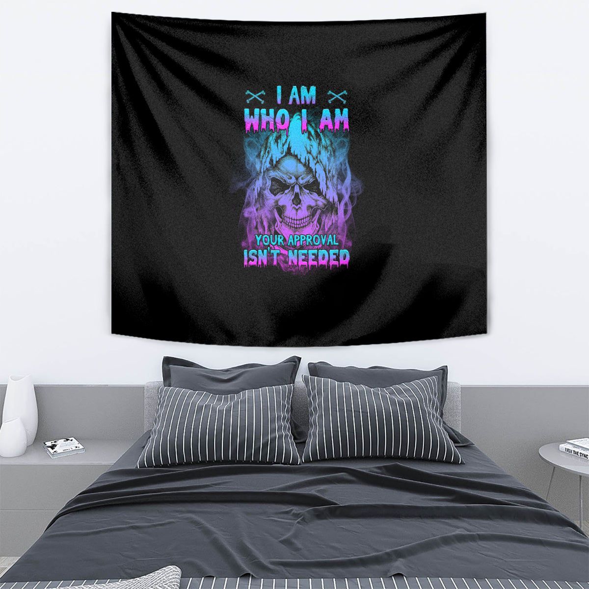I Am Who I Am Your Approval Isn't Needed Tapestry - Wonder Print Shop