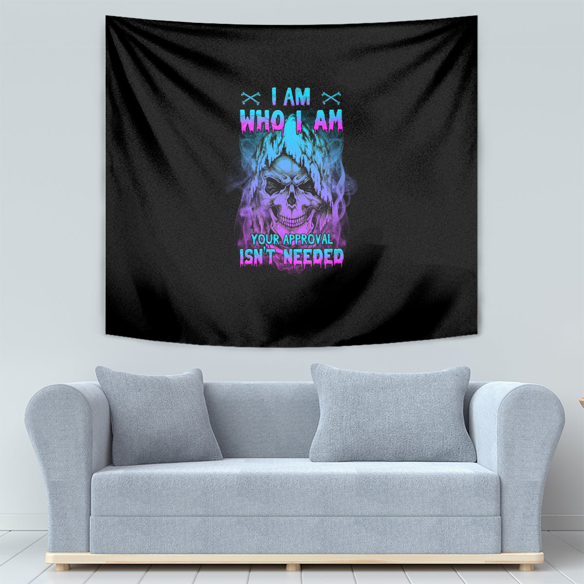 I Am Who I Am Your Approval Isn't Needed Tapestry - Wonder Print Shop