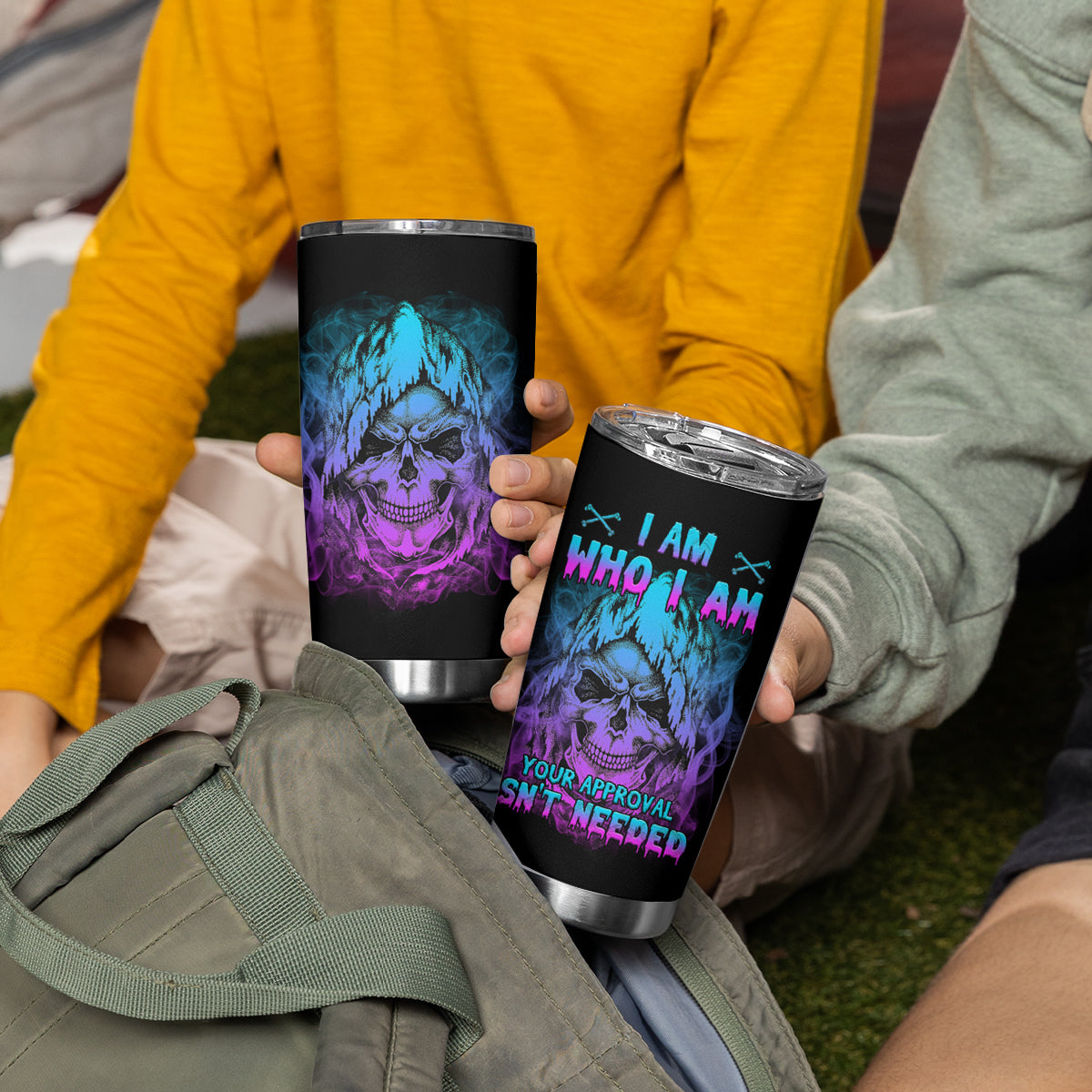 I Am Who I Am Your Approval Isn't Needed Tumbler Cup - Wonder Print Shop