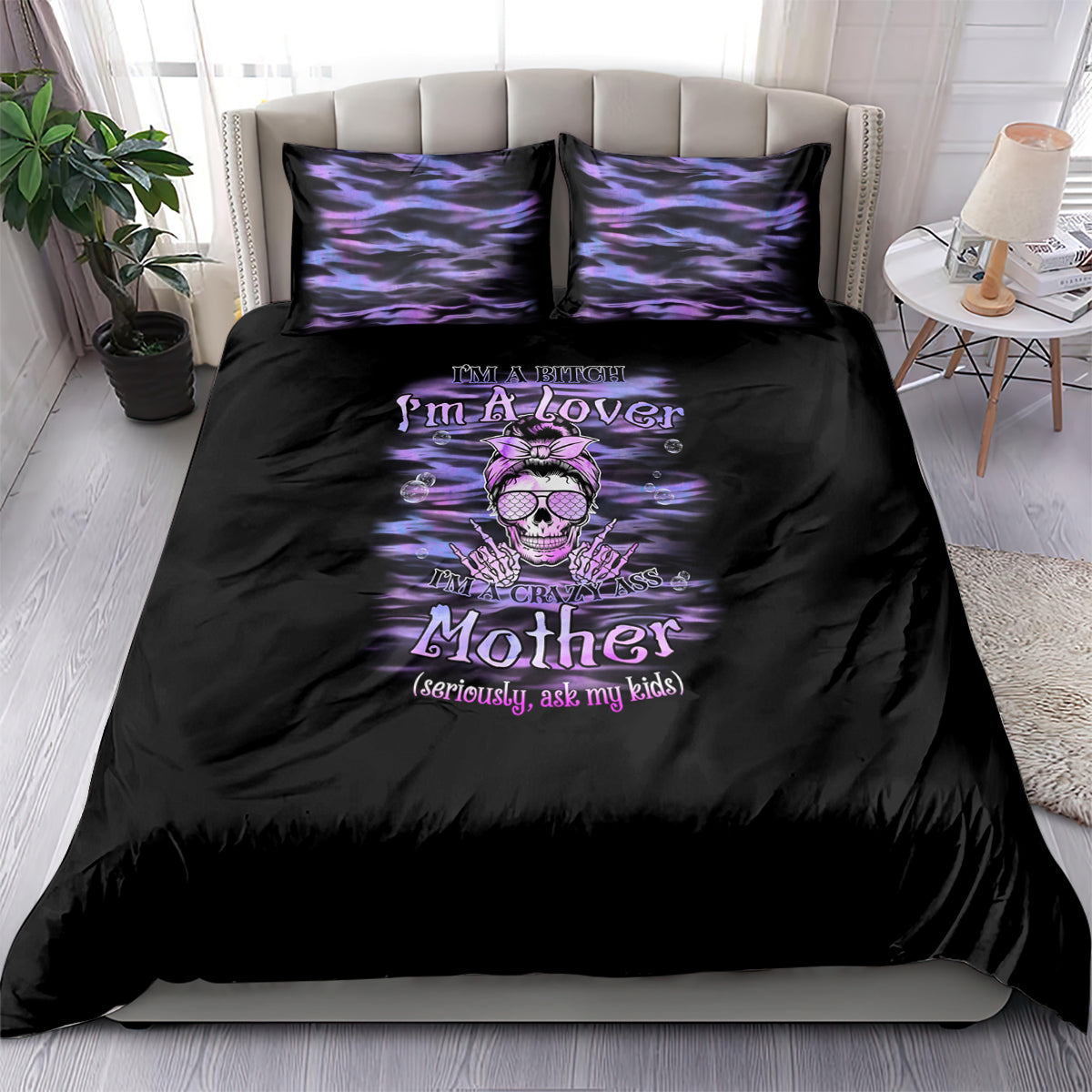 I'm A B I'm A Lover I'm A Crazy Mother Bedding Set - Wonder Print Shop