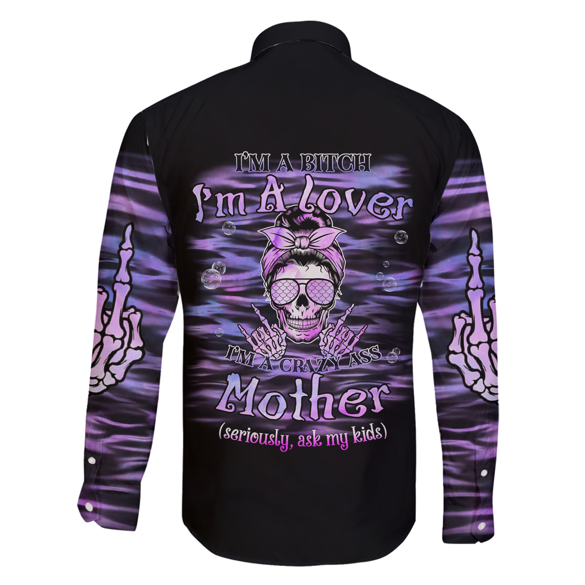 I'm A B I'm A Lover I'm A Crazy Mother Family Matching Tank Maxi Dress and Hawaiian Shirt - Wonder Print Shop