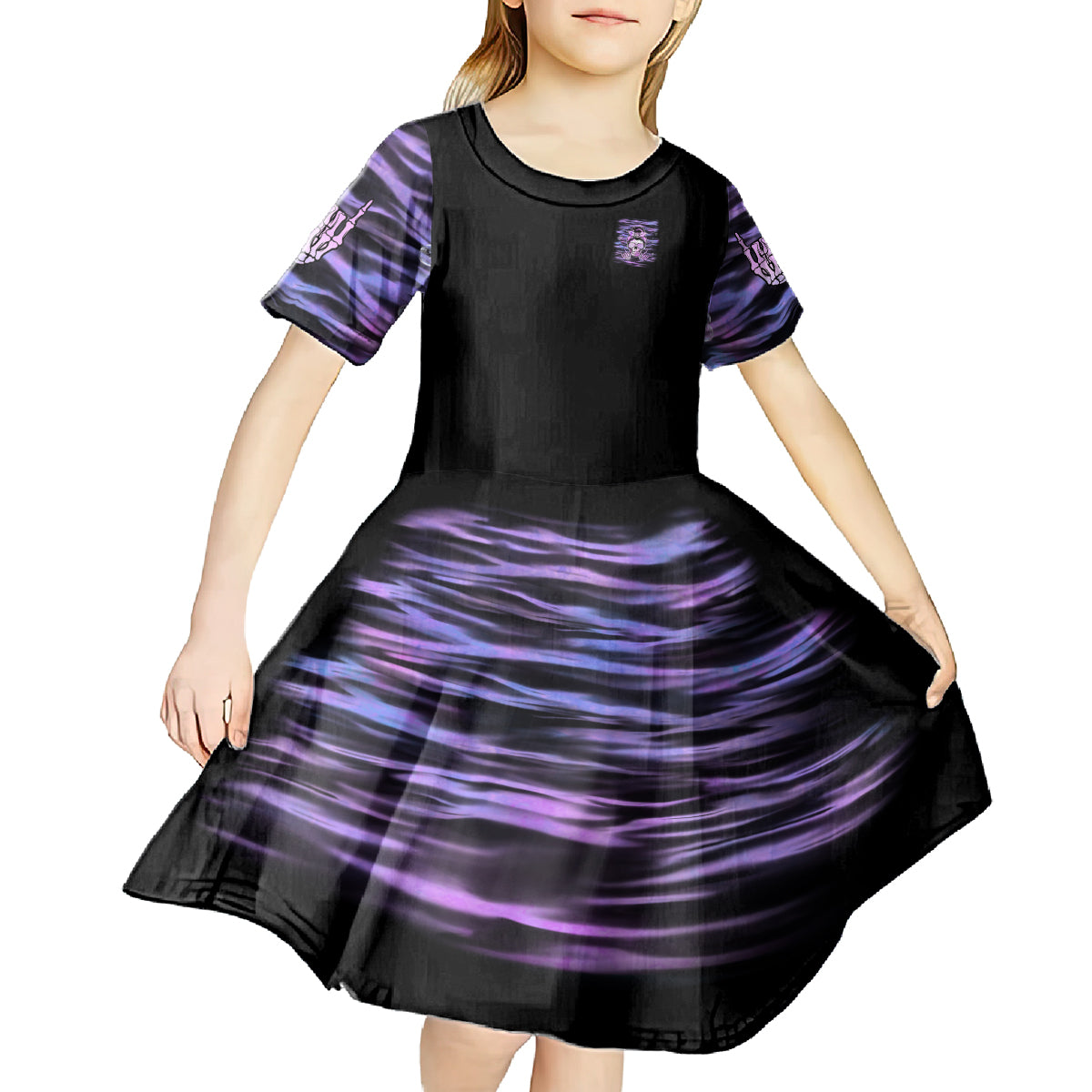 I'm A B I'm A Lover I'm A Crazy Mother Kid Short Sleeve Dress - Wonder Print Shop