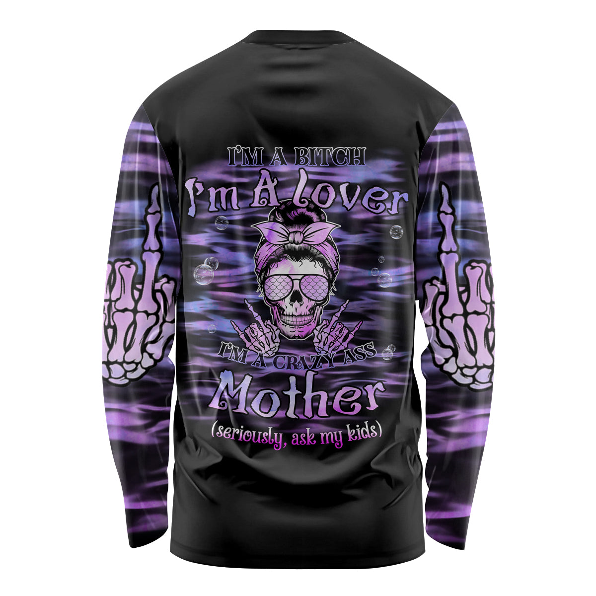 I'm A B I'm A Lover I'm A Crazy Mother Long Sleeve Shirt - Wonder Print Shop