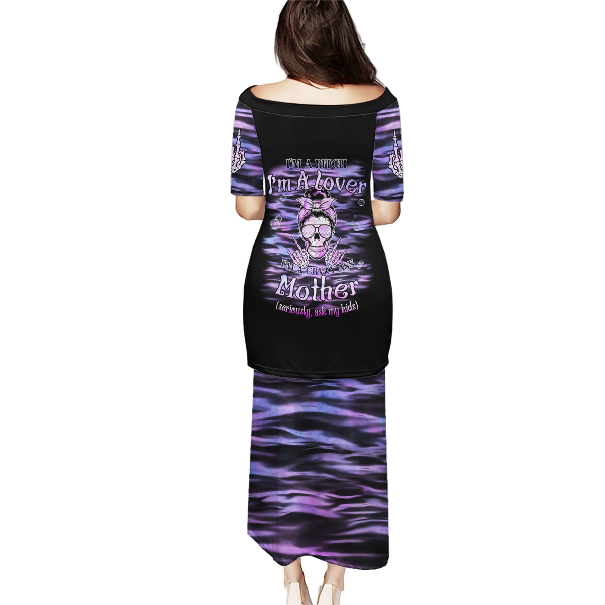 I'm A B I'm A Lover I'm A Crazy Mother Puletasi - Wonder Print Shop