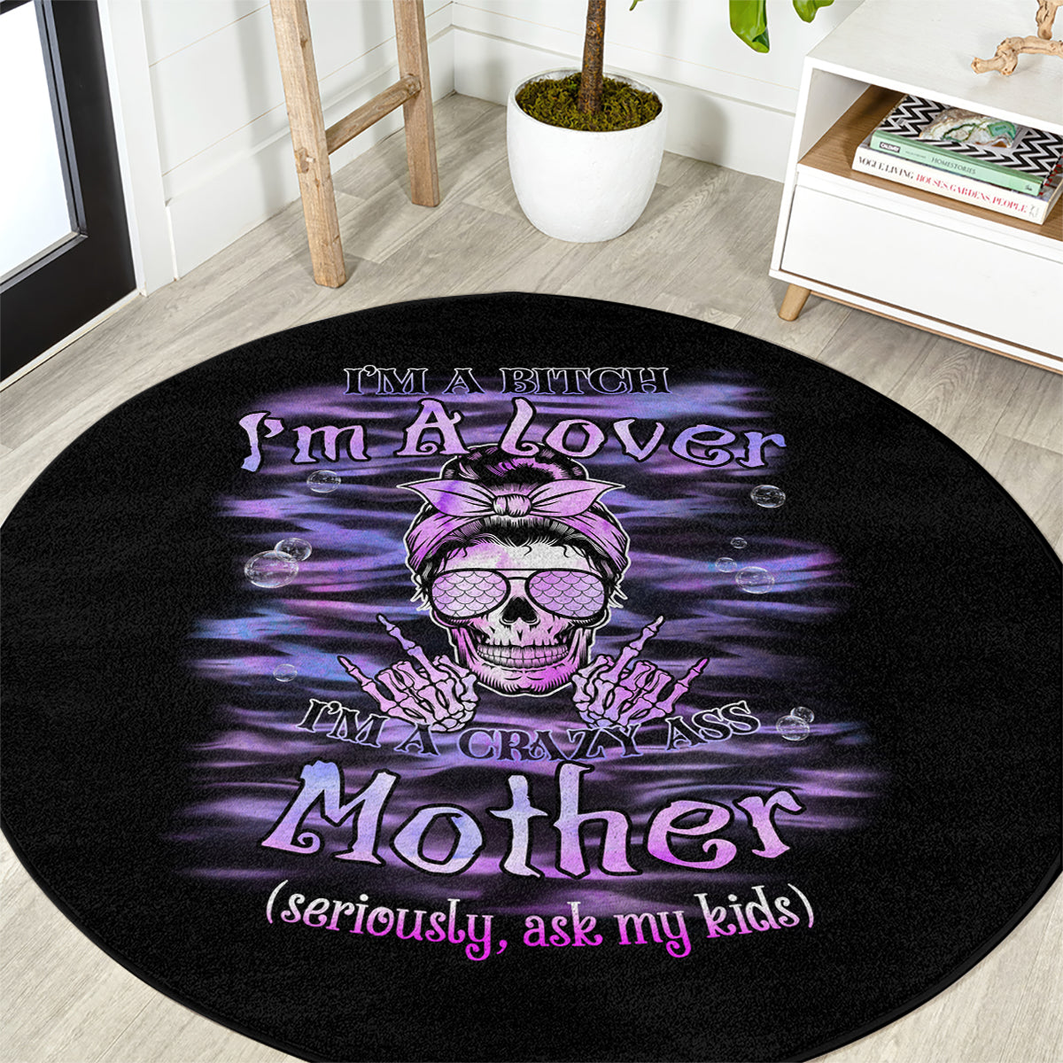 im-a-b-im-a-lover-im-a-crazy-mother-round-carpet