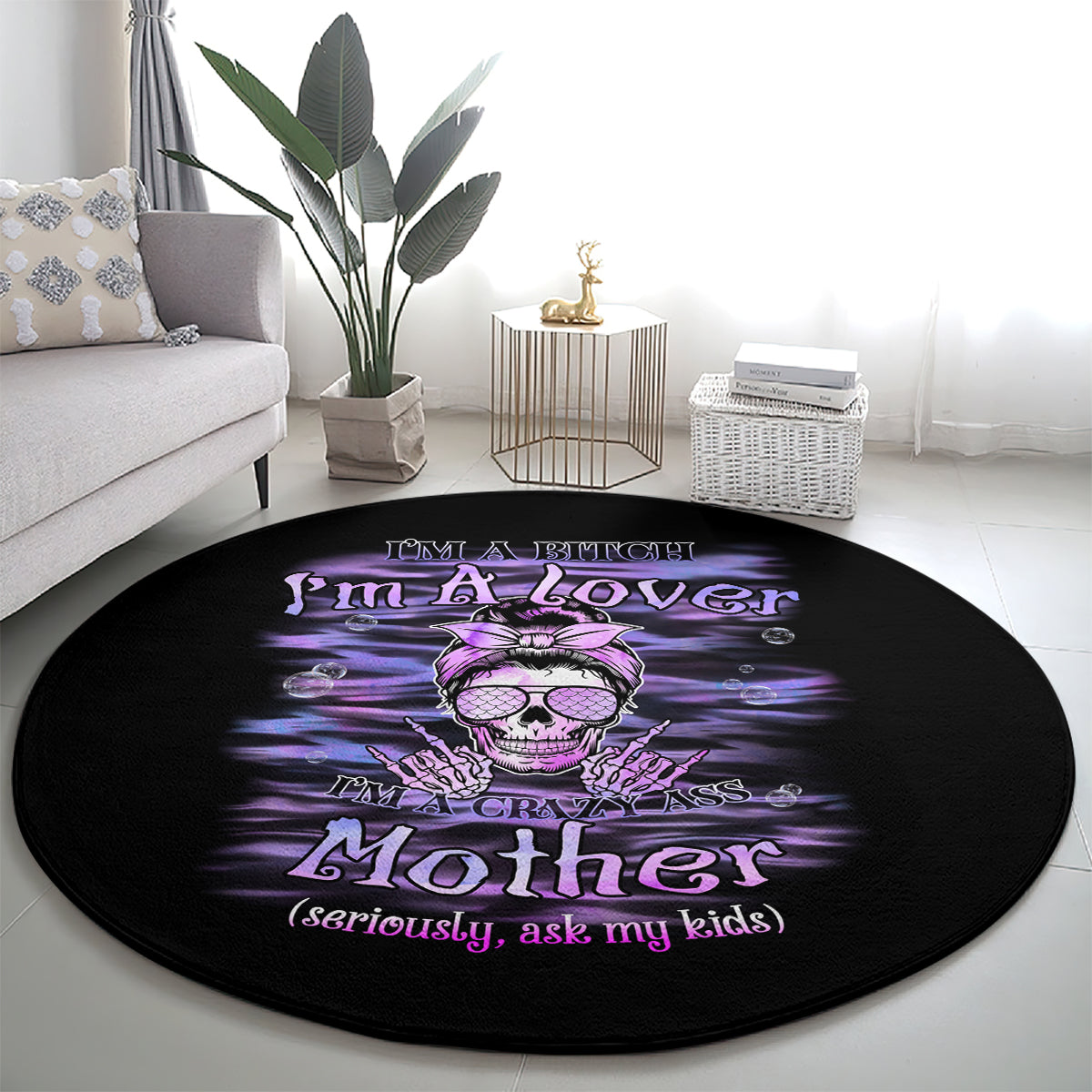 im-a-b-im-a-lover-im-a-crazy-mother-round-carpet