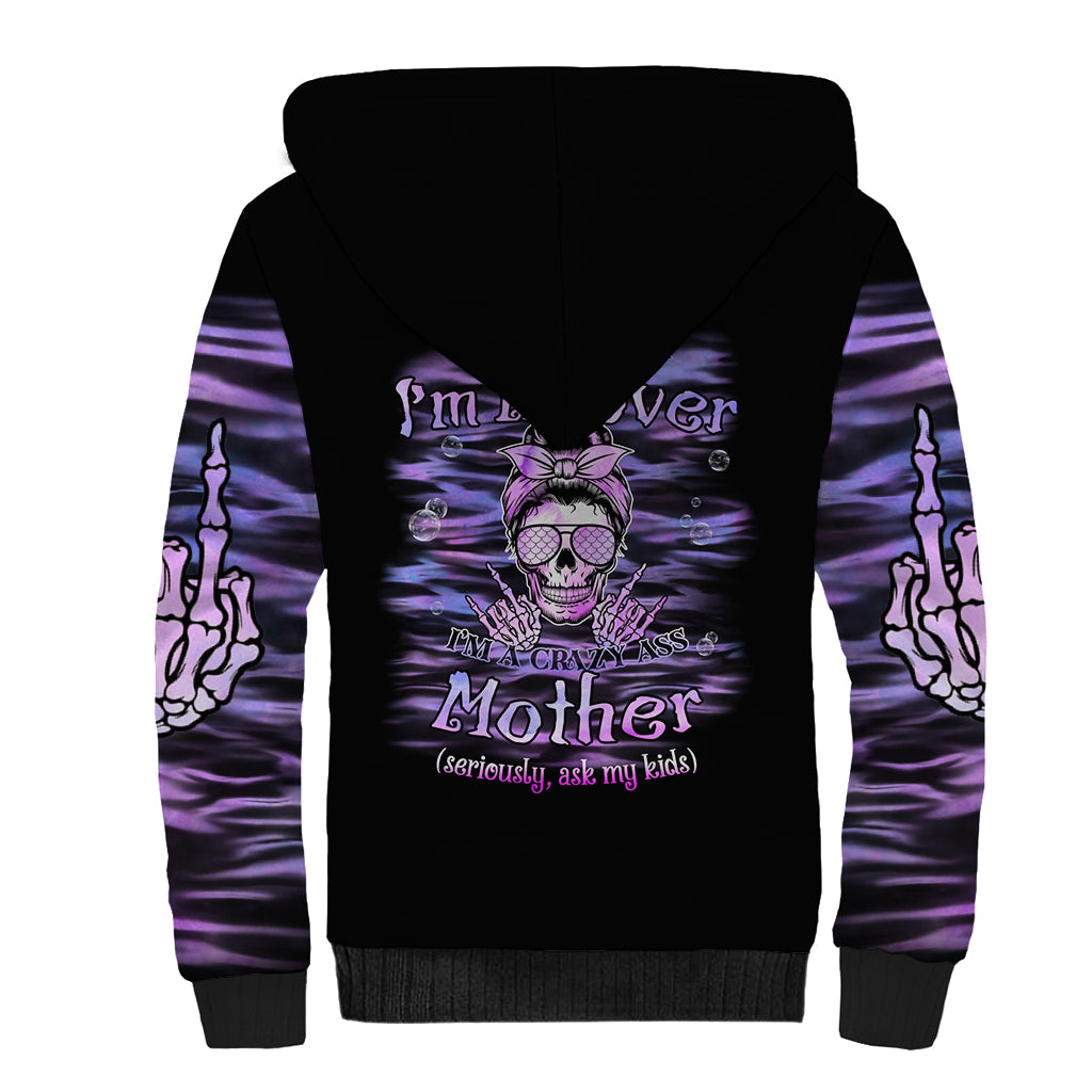 I'm A B I'm A Lover I'm A Crazy Mother Sherpa Hoodie - Wonder Print Shop