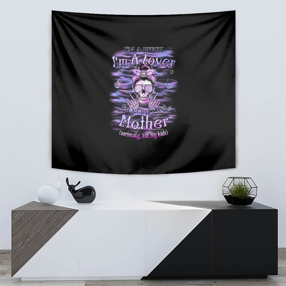 I'm A B I'm A Lover I'm A Crazy Mother Tapestry - Wonder Print Shop