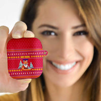 Bon Nadal Andorra Christmas AirPods Case with Fox Snowy Trees and Andorran Flag - Wonder Print Shop