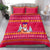 Bon Nadal Andorra Christmas Bedding Set with Fox Snowy Trees and Andorran Flag - Wonder Print Shop