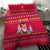 Bon Nadal Andorra Christmas Bedding Set with Fox Snowy Trees and Andorran Flag - Wonder Print Shop