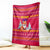Bon Nadal Andorra Christmas Blanket with Fox Snowy Trees and Andorran Flag - Wonder Print Shop