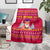 Bon Nadal Andorra Christmas Blanket with Fox Snowy Trees and Andorran Flag - Wonder Print Shop