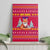 Bon Nadal Andorra Christmas Canvas Wall Art with Fox Snowy Trees and Andorran Flag - Wonder Print Shop