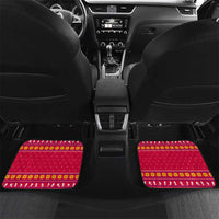 Bon Nadal Andorra Christmas Car Mats with Fox Snowy Trees and Andorran Flag - Wonder Print Shop