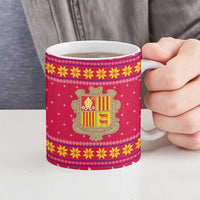Bon Nadal Andorra Christmas Ceramic Mug with Fox Snowy Trees and Andorran Flag - Wonder Print Shop