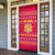 Bon Nadal Andorra Christmas Door Cover with Fox Snowy Trees and Andorran Flag - Wonder Print Shop