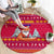 Bon Nadal Andorra Christmas Round Carpet with Fox Snowy Trees and Andorran Flag - Wonder Print Shop