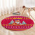 Bon Nadal Andorra Christmas Round Carpet with Fox Snowy Trees and Andorran Flag - Wonder Print Shop