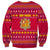 Bon Nadal Andorra Christmas Sweatshirt with Fox Snowy Trees and Andorran Flag - Wonder Print Shop