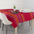Bon Nadal Andorra Christmas Tablecloth with Fox Snowy Trees and Andorran Flag - Wonder Print Shop