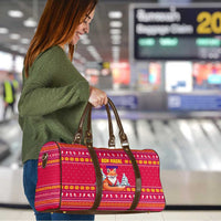 Bon Nadal Andorra Christmas Travel Bag with Fox Snowy Trees and Andorran Flag - Wonder Print Shop