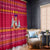 Bon Nadal Andorra Christmas Window Curtain with Fox Snowy Trees and Andorran Flag - Wonder Print Shop