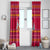 Bon Nadal Andorra Christmas Window Curtain with Fox Snowy Trees and Andorran Flag - Wonder Print Shop