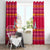 Bon Nadal Andorra Christmas Window Curtain with Fox Snowy Trees and Andorran Flag - Wonder Print Shop