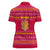 Bon Nadal Andorra Christmas Women Polo Shirt with Fox Snowy Trees and Andorran Flag - Wonder Print Shop