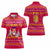 Bon Nadal Andorra Christmas Women Polo Shirt with Fox Snowy Trees and Andorran Flag - Wonder Print Shop