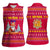 Bon Nadal Andorra Christmas Women Sleeveless Polo Shirt with Fox Snowy Trees and Andorran Flag - Wonder Print Shop