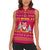 Bon Nadal Andorra Christmas Women Sleeveless Polo Shirt with Fox Snowy Trees and Andorran Flag - Wonder Print Shop
