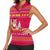 Bon Nadal Andorra Christmas Women Sleeveless Polo Shirt with Fox Snowy Trees and Andorran Flag - Wonder Print Shop
