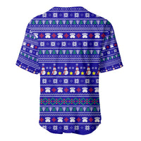 Bon Nadal Andorra Christmas Baseball Jersey Holiday Bear, Snowflakes, Paw Prints & Winter - Wonder Print Shop