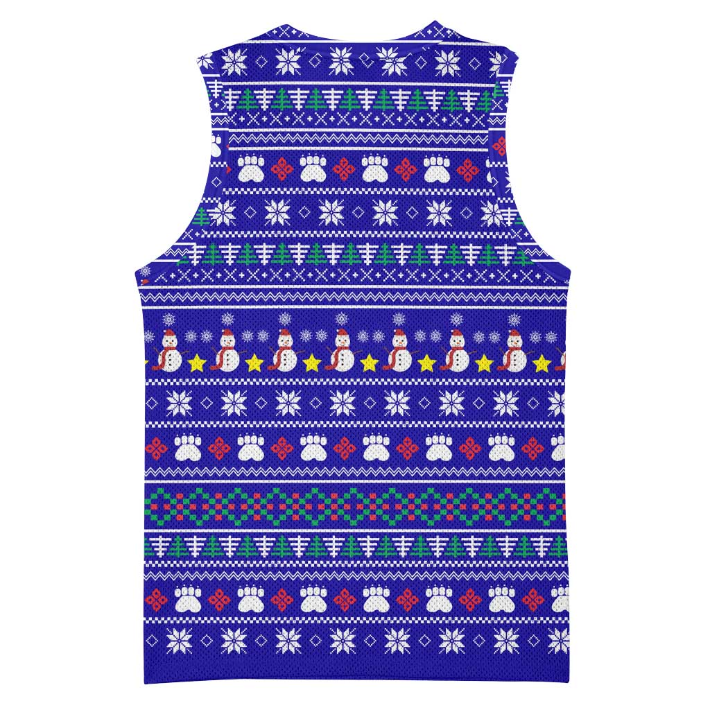 Bon Nadal Andorra Christmas Basketball Jersey Holiday Bear, Snowflakes, Paw Prints & Winter - Wonder Print Shop