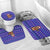 Bon Nadal Andorra Christmas Bathroom Set Holiday Bear, Snowflakes, Paw Prints & Winter - Wonder Print Shop